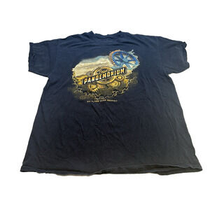 Six Flags Over Georgia Black Pandemonium T-shirt XL Cotton Graphic Theme Park